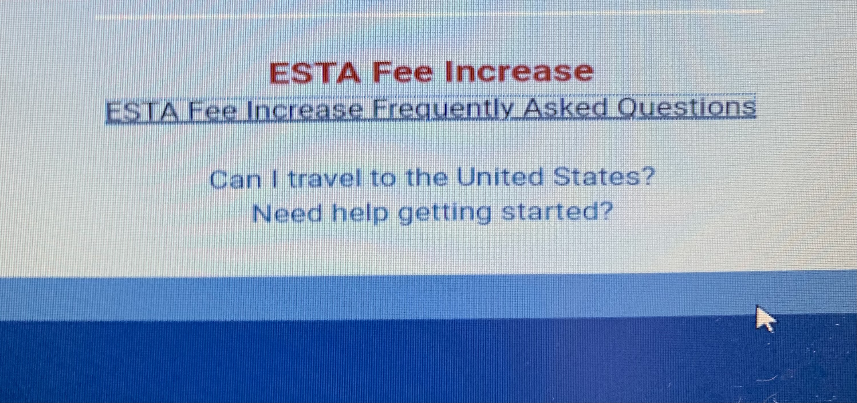 28Jun.22 La solicitud ESTA tiene un coste por viajero, como la mayoría de los permisos de entrada a cualquier país. Hasta hora el coste de este formulario habían sido 14$ que venían a ser, según el cambio del día, unos 12€ aproximadamente durante los últimos meses. Desde el mes de Junio el precio del formulario [&hellip;]